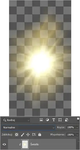 Warstwy bez użycia blending modes